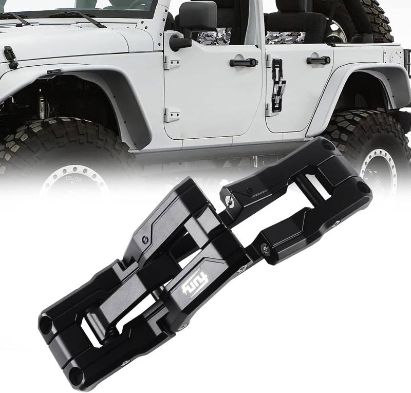 Türscharnier Schritt schwere Aluminiumlegierung Fußpedal für 2007-2023 Jeep Wrangler JK JKU JL JLU von LZBYYDS