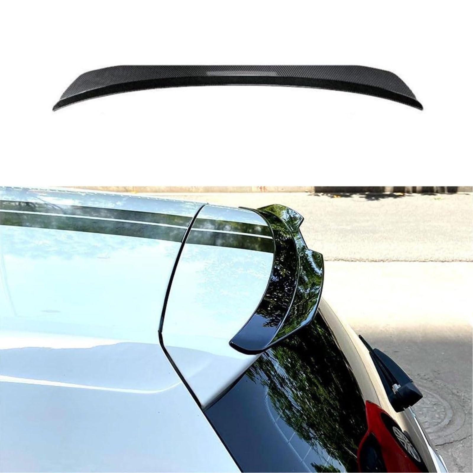 Auto Heckspoiler für BMW Serie 1 Series 1er F20 F21 5-Door/3-Door 2011-2019, Kofferraumspoiler Dachspoiler Heckspoiler Lippe, Auto Tuning Zubehör,Carbon Fiber Color von LZGQAZ