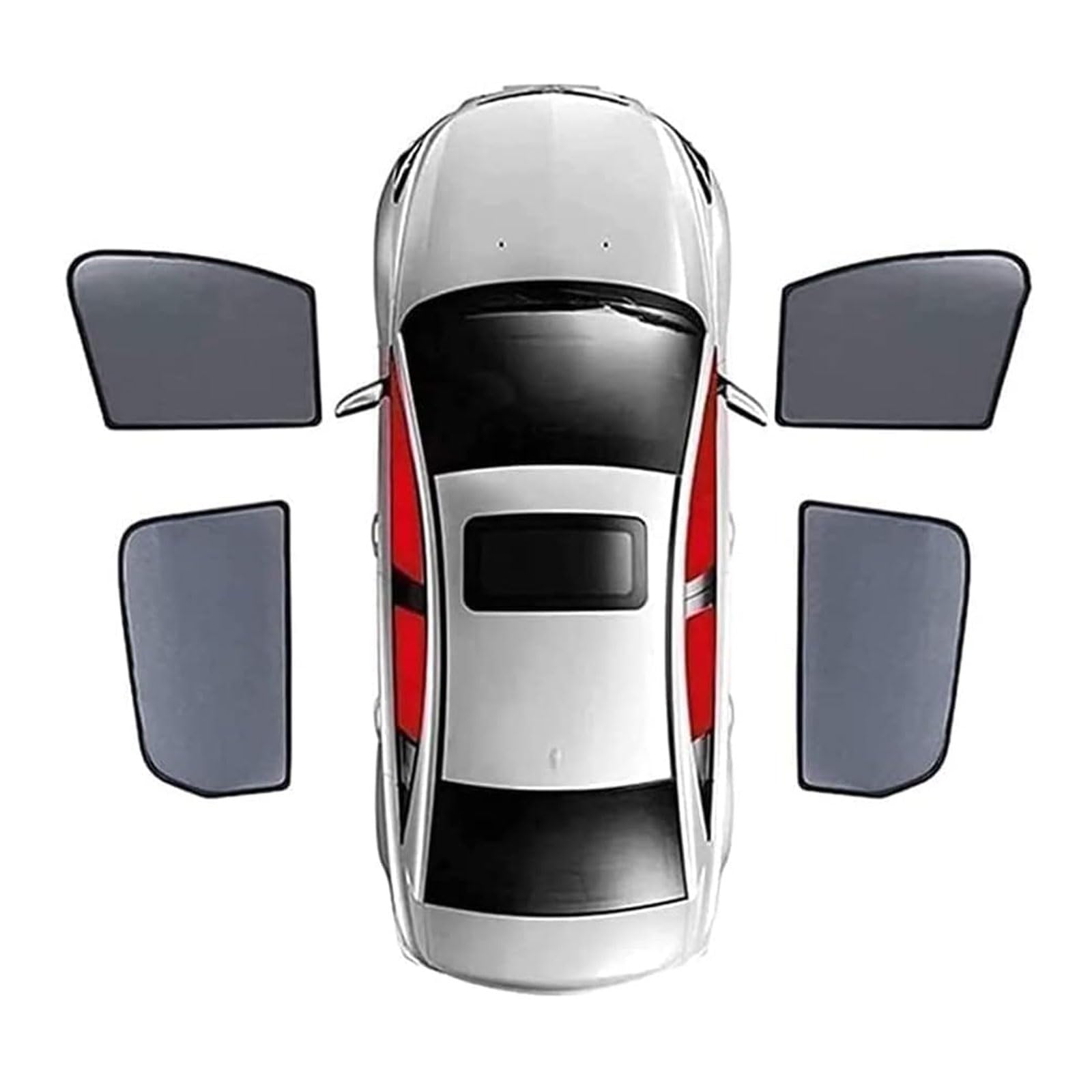 Auto Sonnenschutz für Hyundai IX25 2015-2019, Seitenscheibe Sonnenblende UV-Schutz Wärmeisoliert Schutz der Privatsphäre, Auto ZubehöR,4pcs-doors-Window von LZGQAZ