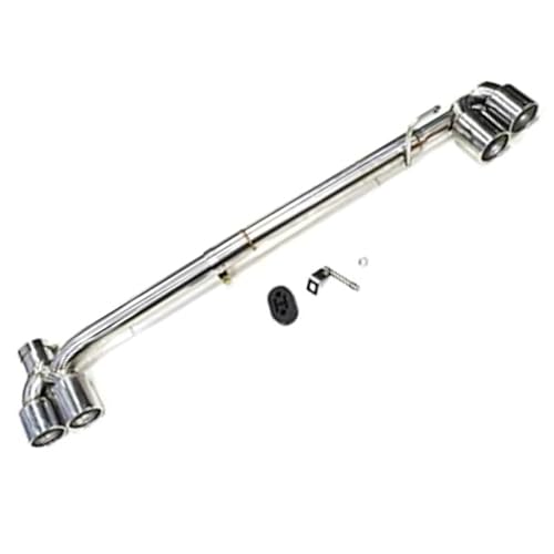 Auto Auspuffblenden Edelstahl Auto Auspuff Endrohr dekorative Accessoires, für BMW 3 Series E90 Quad,A stainless steel von LZJPL