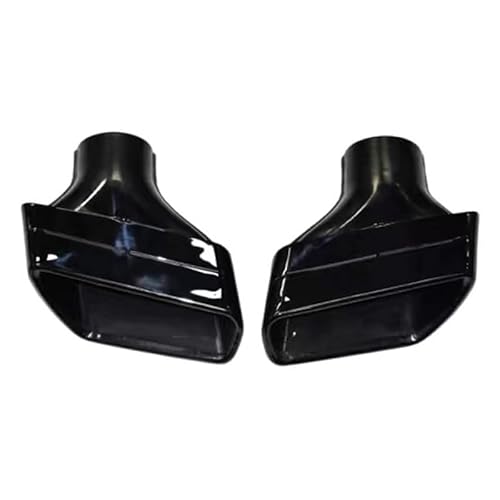 Auto Auspuffblenden Edelstahl Auto Auspuff Endrohr dekorative Accessoires, für BMW 5 Series 525 530 540 G30 G38, B tail throat black von LZJPL