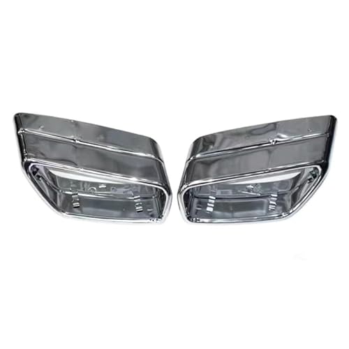 Auto Auspuffblenden Edelstahl Auto Auspuff Endrohr dekorative Accessoires, für BMW 5 Series 525 530 540 G30 G38, C tail cowl silver von LZJPL