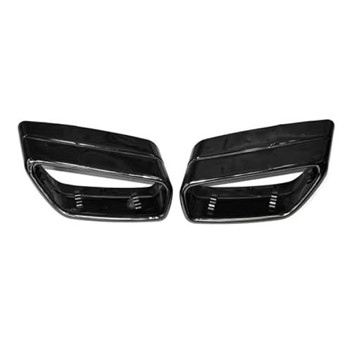 Auto Auspuffblenden Edelstahl Auto Auspuff Endrohr dekorative Accessoires, für BMW 5 Series 525 530 540 G30 G38, D tail cowl black von LZJPL