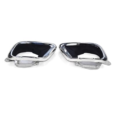 Auto Auspuffblenden Edelstahl Auto Auspuff Endrohr dekorative Accessoires, für BMW X5 X6 2008-2021,A Silver von LZJPL