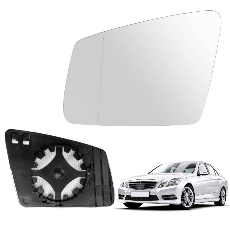 Auto Spiegelglas, für Mercedes-Benz C-Class C204 Coupe 2007-2015 Beheizbar Ersatzspiegelglas,Left von LZJPL