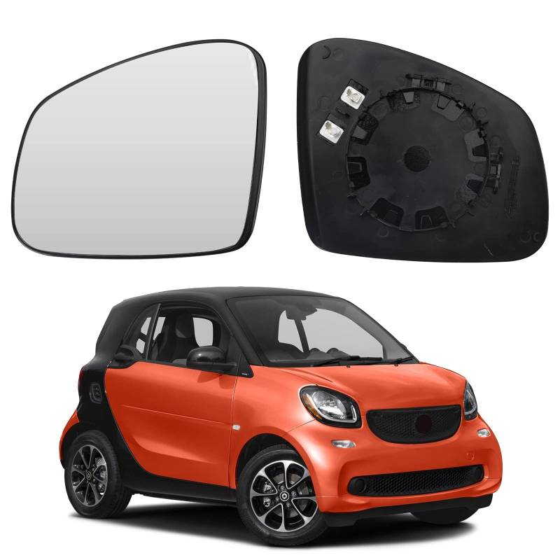 Auto Spiegelglas, für Smart fortwo W453 2014-2020 Beheizbar Ersatzspiegelglas,Left von LZJPL