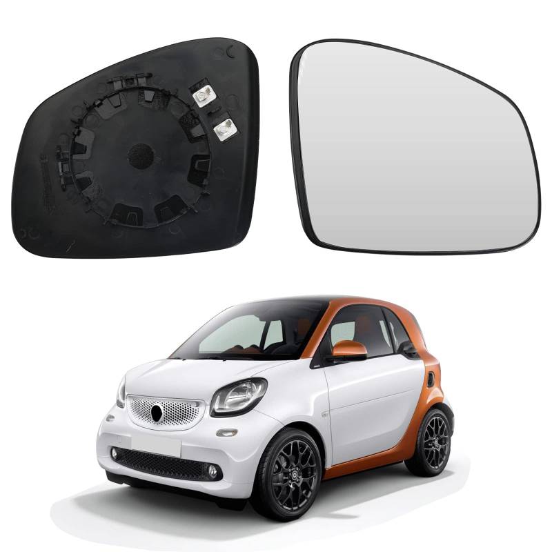 Auto Spiegelglas, für Smart fortwo W453 2014-2020 Beheizbar Ersatzspiegelglas,Right von LZJPL