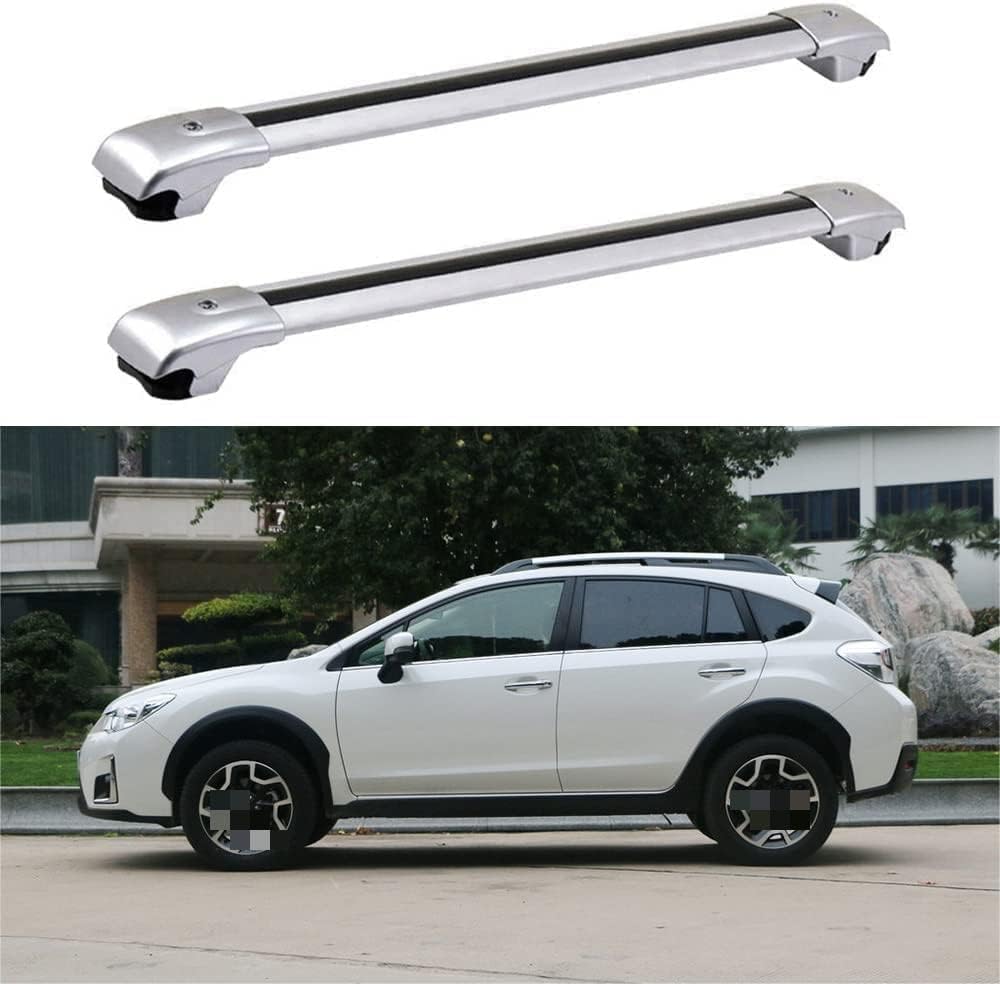 2 Stück Aluminium Querträger Dachträger für Subaru XV SUV 2012-2019,Auto Dachgepäckablage Relingträger Gepäckträger Crossbar Crossbar Dachregal Gepäcktransport von LZQbld