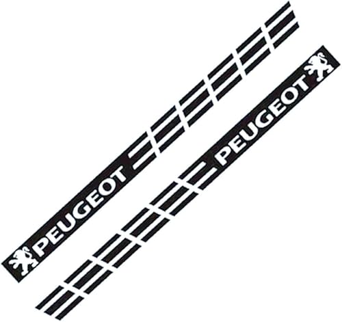 2 Stück Auto Streifen Grafik Aufkleber für Peugeot RCZ 2010-2015,Abziehbilder Türseitentür Aufkleber Auto Modellieren Zubehör,B-2 von LZZDZSSL