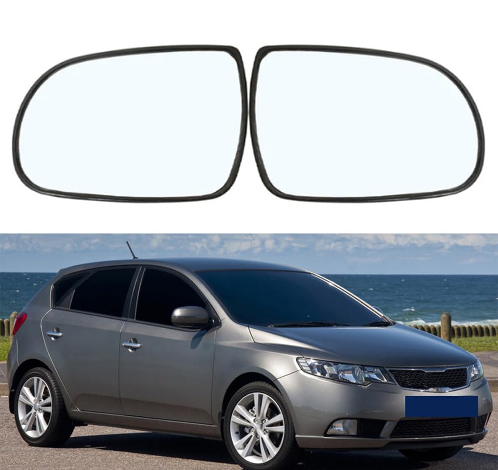 Auto Außen Spiegelglas für Kia Cerato II Koup 2009 2010 2011 2012, Erhitzt Auto Spiegel Seite Rückspiegel Glas Spiegelglas Ersatz Außenspiegel Glas Zubehör,A pair-With heating von LaaHY