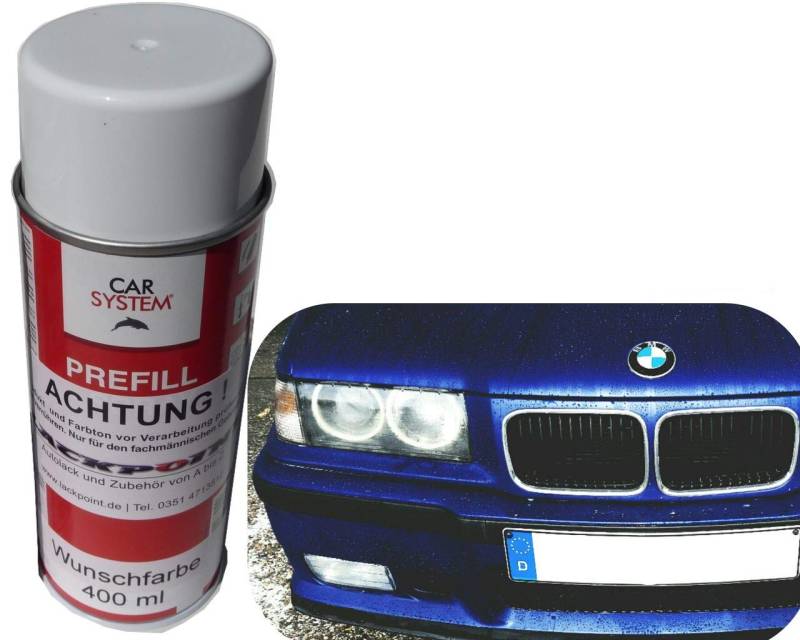 Spraydose 400ml 1K Autolack Nacht Blau 2 Metallic Matt kein Klarlack Tuning von Lackpoint