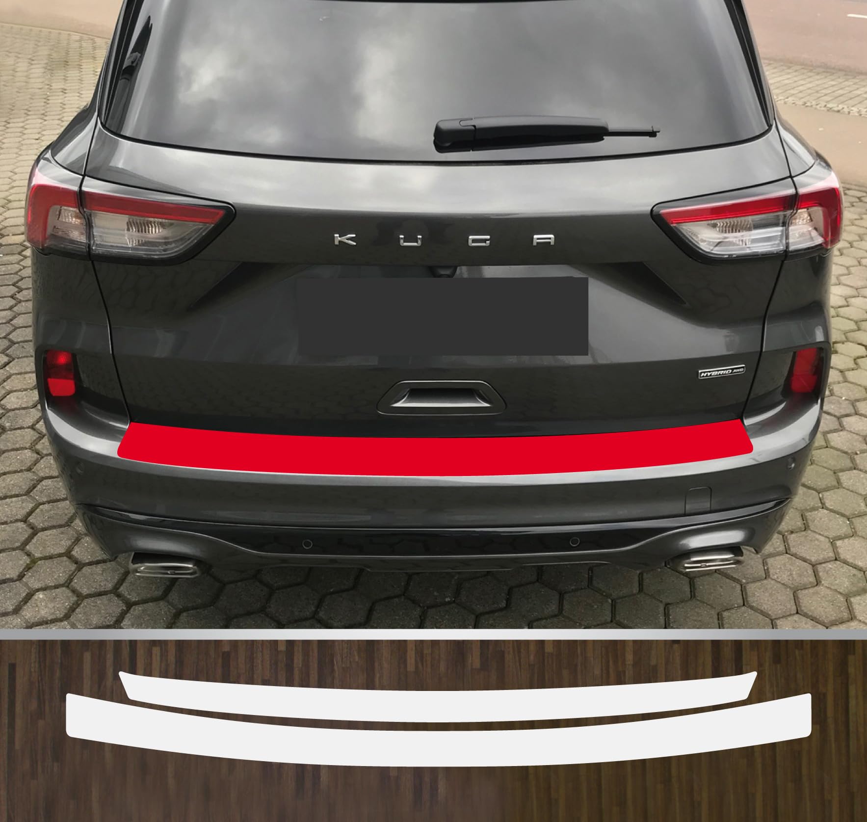 kompatibel mit Ford Kuga 3 ab 2019 passgenaue Lackschutzfolie Ladekantenschutz transparent von Lackschutzfolien-Stolze