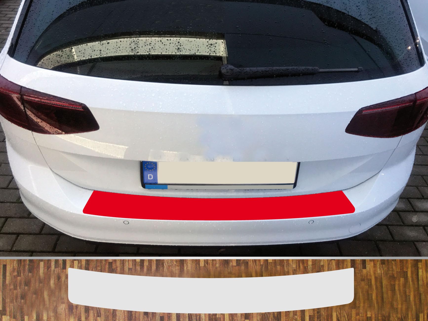 kompatibel mit VW Passat B8 Variant ab 2019 passgenaue Lackschutzfolie Ladekantenschutz transparent von Lackschutzfolien-Stolze