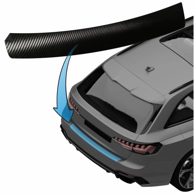 MisterLacky – Lackschutzfolie mit Rakel als Ladekantenschutz Folie passend für BMW 2er Active Tourer Typ F45, ab BJ 09/2014 in 3D Carbon Silber (160µm) von Lackschutzshop