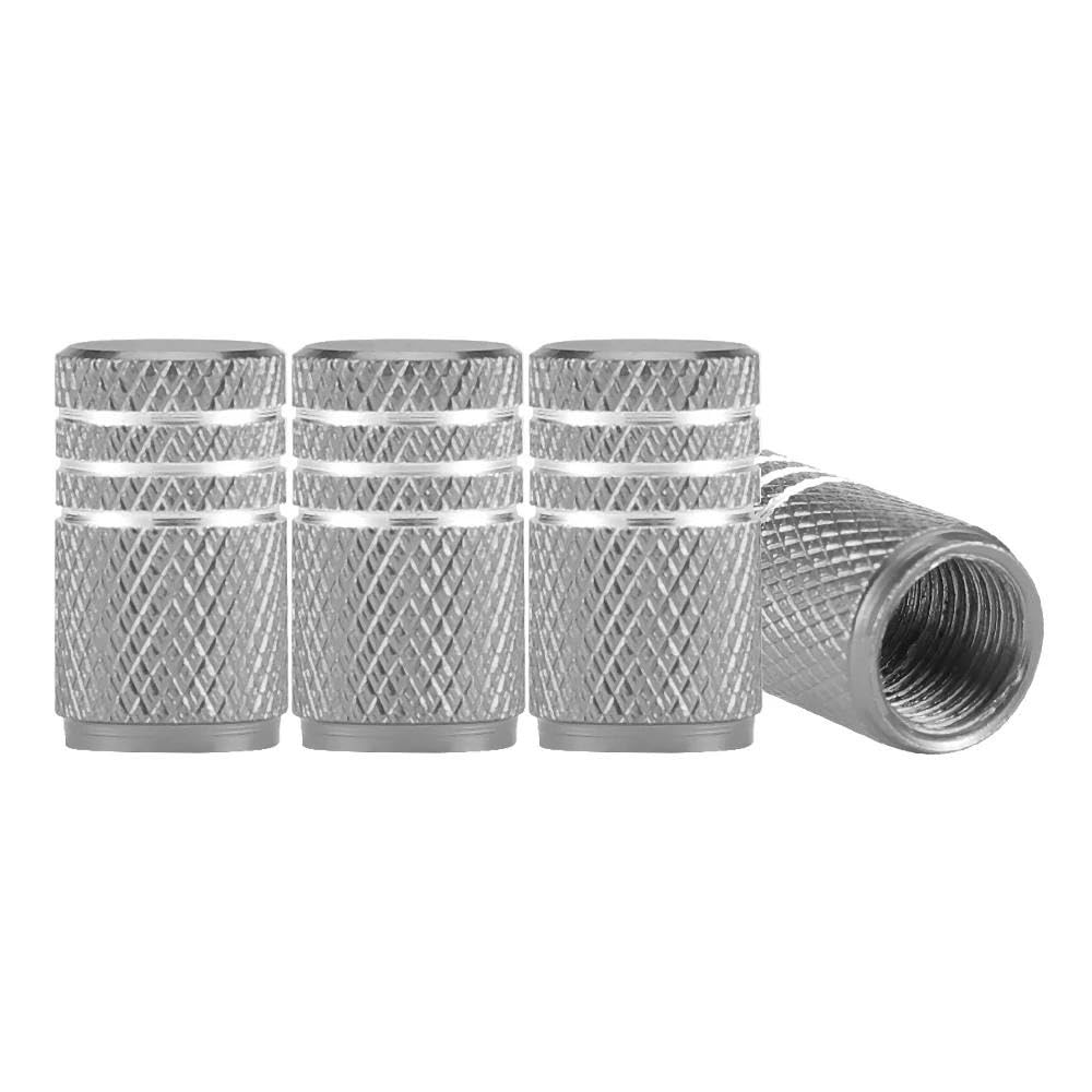 4 Teile/Satz Aluminium Reifen Ventilschaftkappen Abdeckung, Reifen Luftkappen für Auto LKW Motorrad SUV und Fahrrad von LadyCent