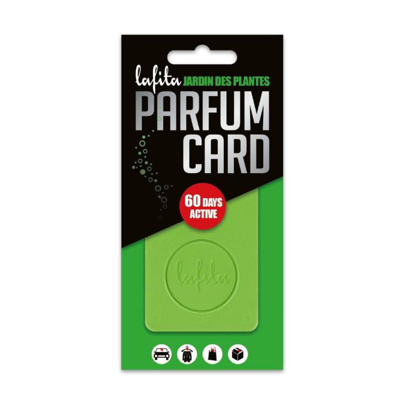 1x Lafita Parfum Card Jardin des Plantes - Lufterfrischer - Parfümkarte - Grün - Blumig und Fruchtig von Lafita