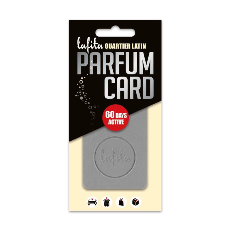 1x Lafita Parfum Card Quartier Latin - Lufterfrischer - Parfümkarte - Beige - Blumig und Fruchtig von Lafita