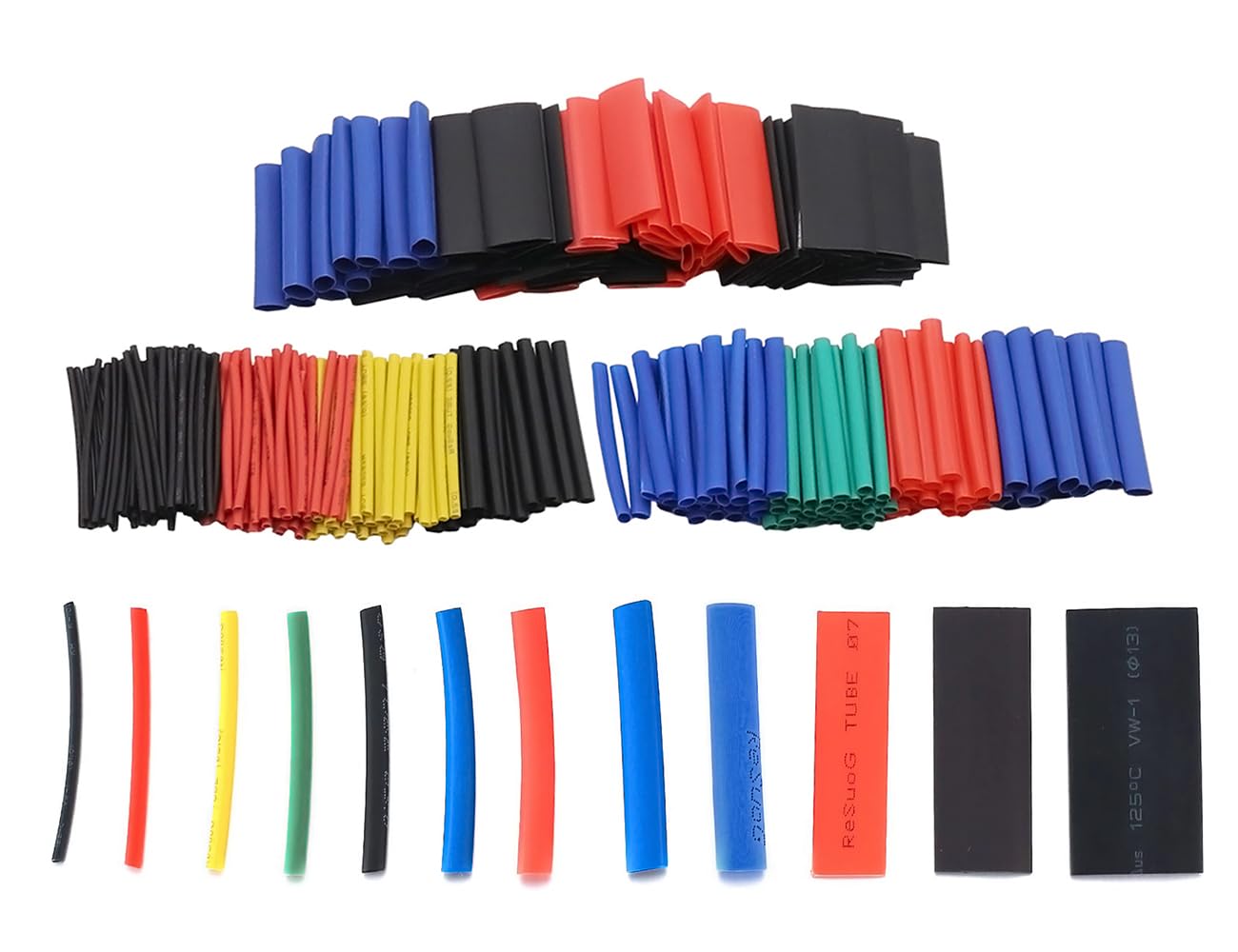 Schrumpfschlauch Set,560 Stück Schrumpfschläuche Sortiment Wasserdicht Heat Shrink Tube Schrumpfverbinder Kabelverbinder,für Elektrische Isolierung, Kabel Reparaturen und Drahtverbindungen von Lahviuu