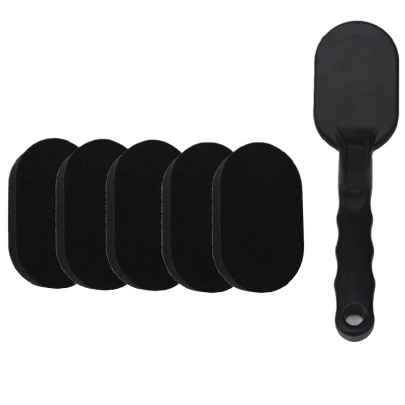 1 Set Auto Reifen Rad Wachsen Polieren Schwamm Waschen Reinigung Pinsel Langen Griff Auto Rad Spezielle Waschen Reinigung Schwamm Pinsel(Black) von LaiYN