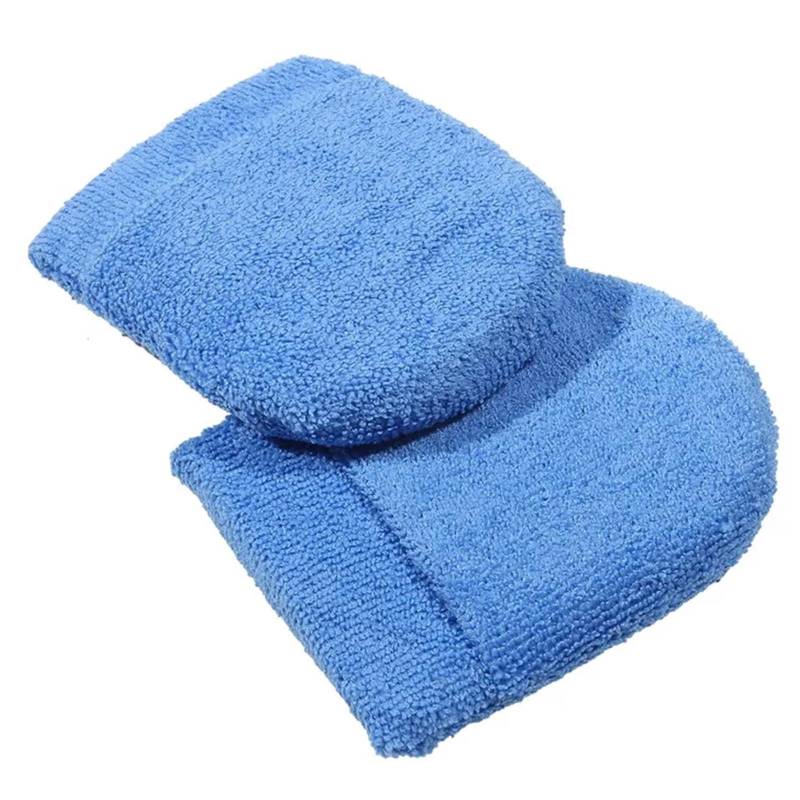 2/6PCS Weiche Mikrofaser Auto Wachs Applikator Handschuhe Polieren Schwamm Wachs Schaum Applikator Pad for Auto Reinigung Auto Detaillierung(Blue-2PCS) von LaiYN