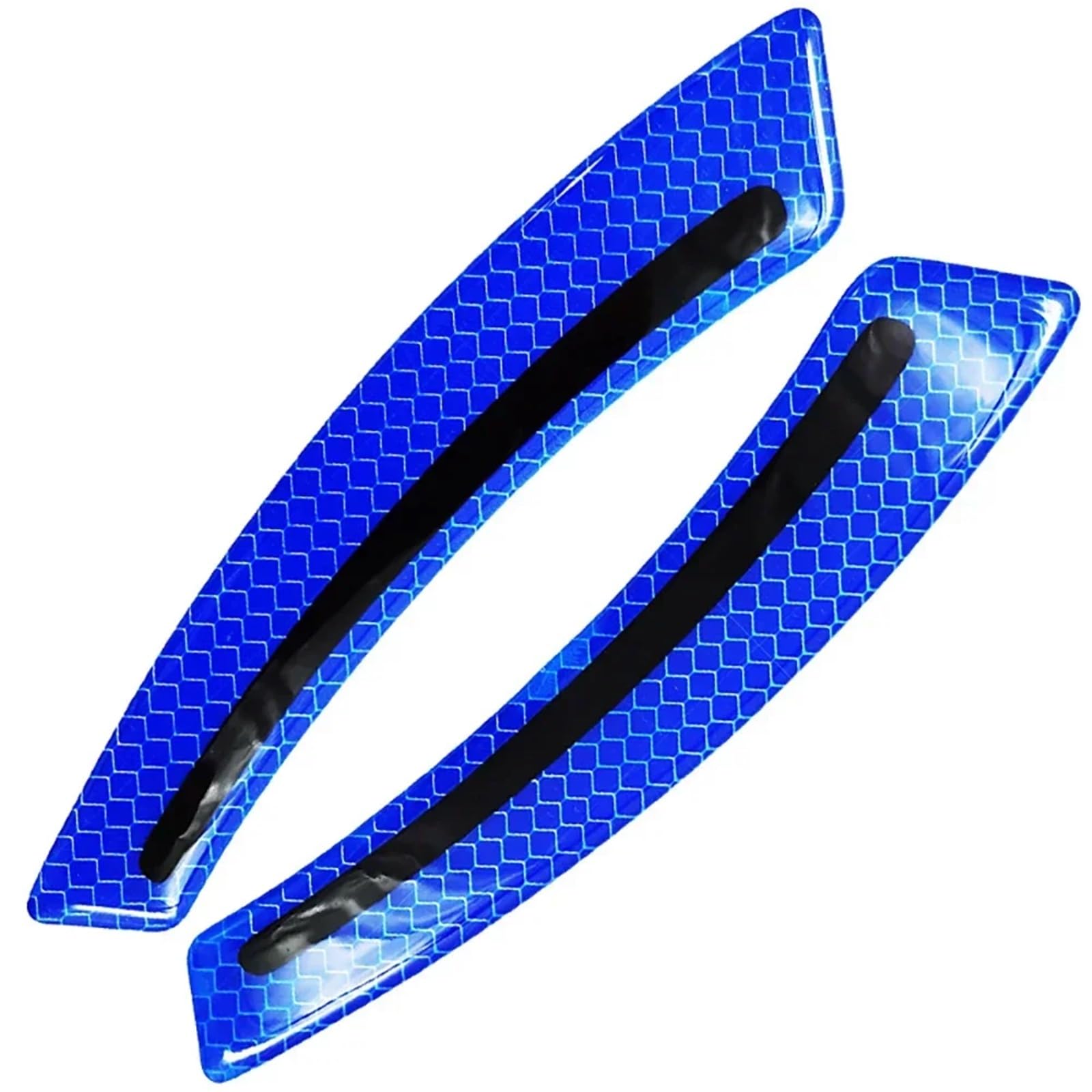 2 STÜCKE Autorad-Abwehraufkleber Sicherheitswarnband Kollisionswarnung Geeignet for Alle Autos Reflektierende Aufkleber Autodekoration(2pcs Blue) von LaiYN