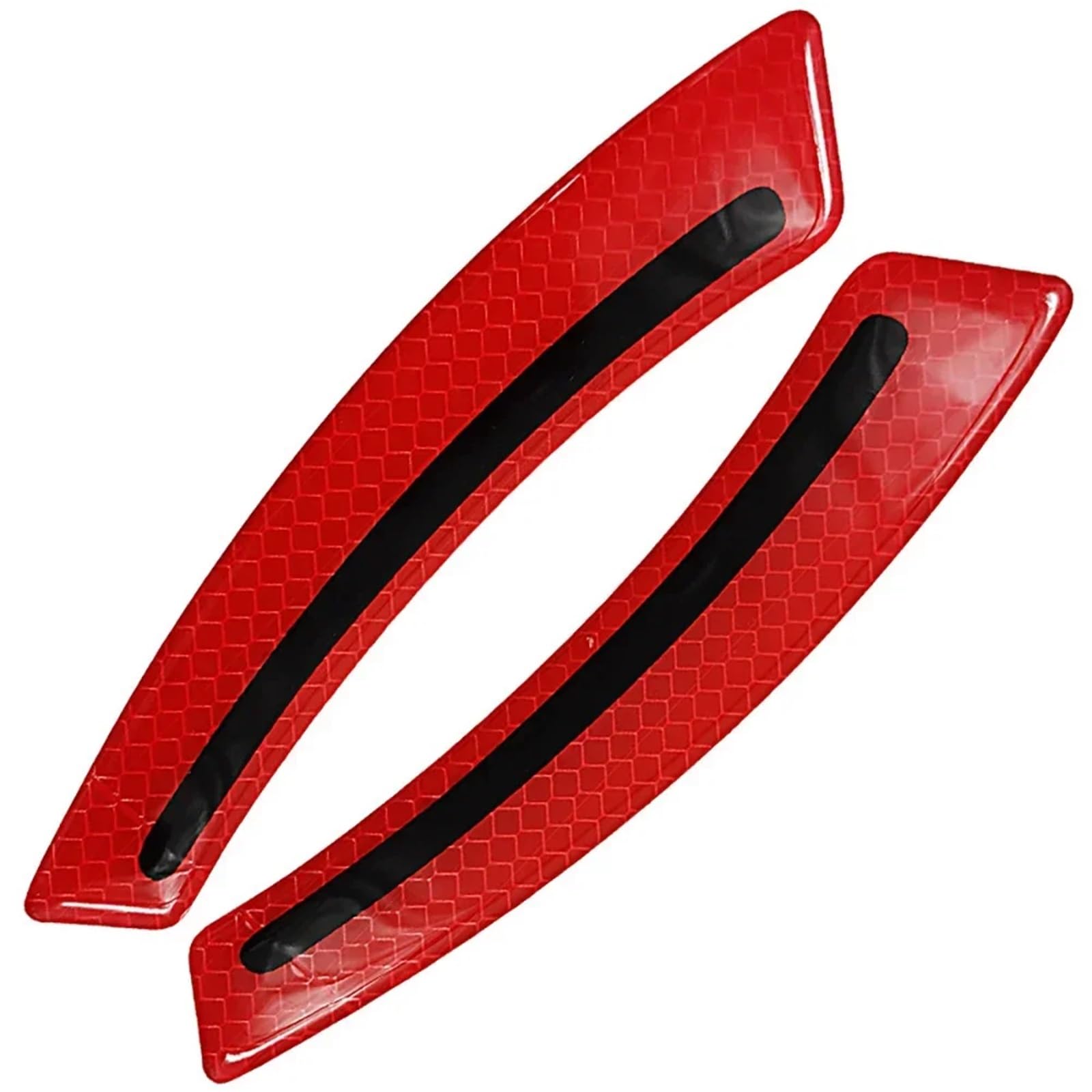 2 STÜCKE Autorad-Abwehraufkleber Sicherheitswarnband Kollisionswarnung Geeignet for Alle Autos Reflektierende Aufkleber Autodekoration(2pcs Red) von LaiYN