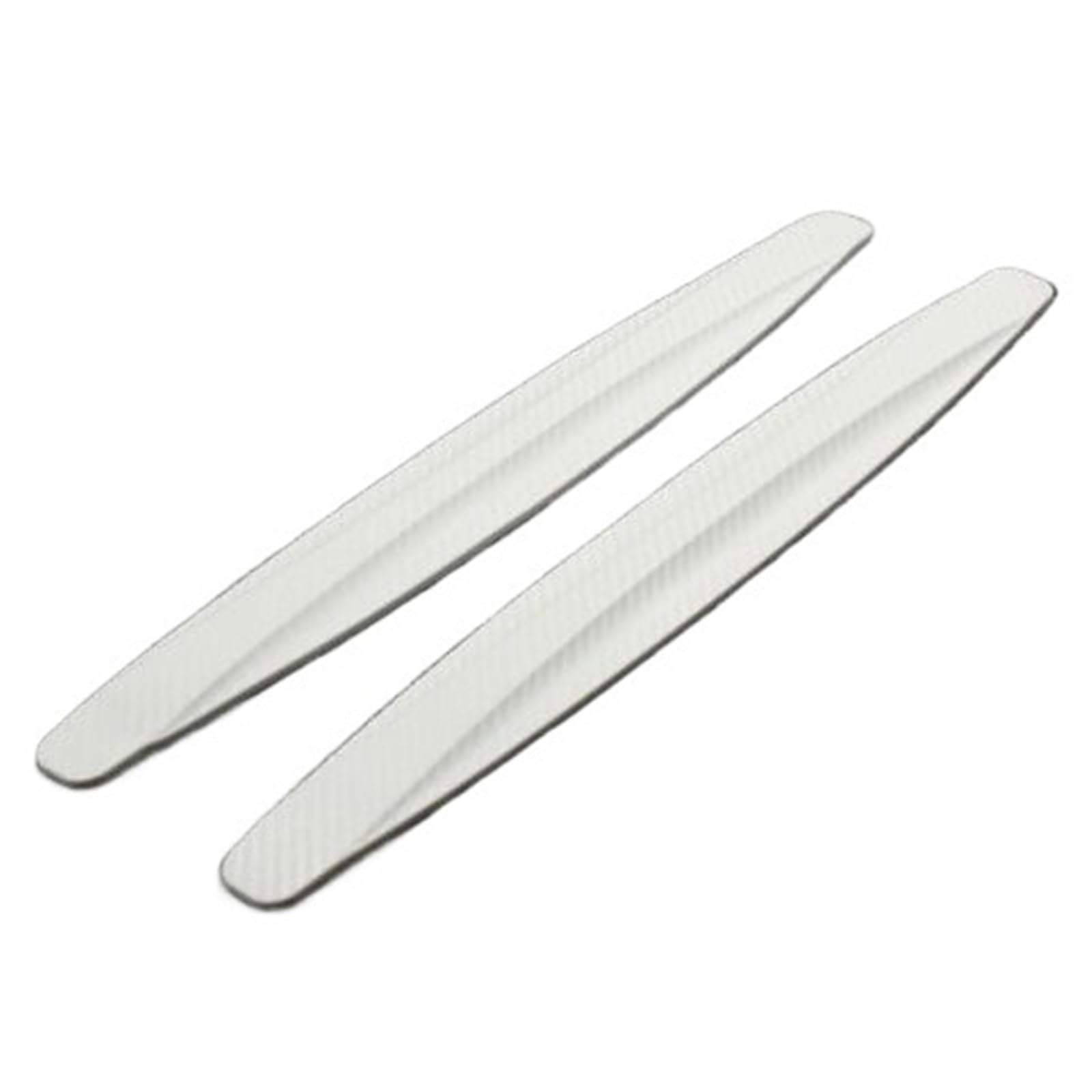 2 Stück Auto Stoßstangenschutz Streifen Antikollision Schutzstreifen Vorne Hinten Kratzschutz Crash Blade Autozubehör For Auto(White) von LaiYN