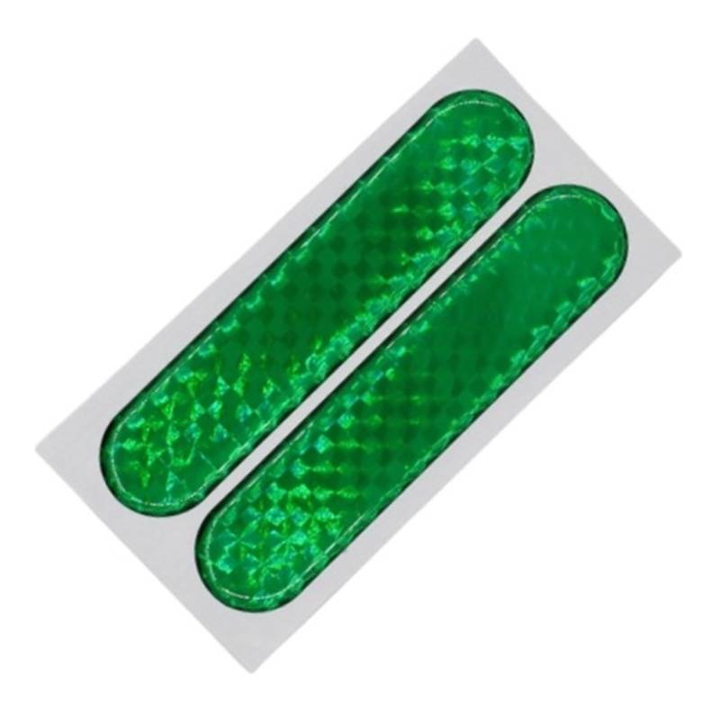 2 Stücke Auto Reflektierende Aufkleber Autotür Aufkleber Aufkleber Warnung Reflexstreifen 4 Farben Sicherheitszeichen Auto Reflektor Aufkleber(Green) von LaiYN