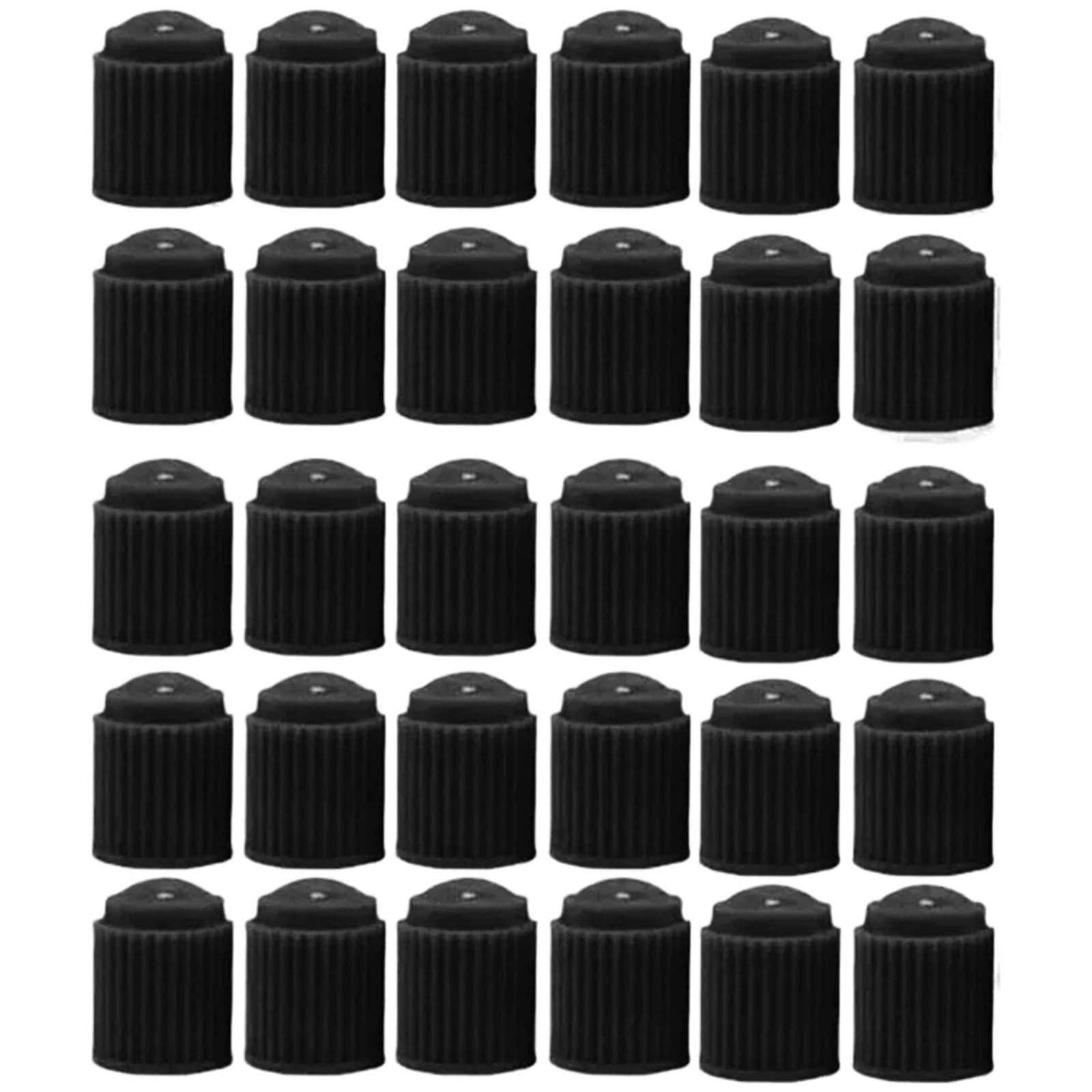 30PCS Reifen Ventile ABS Kunststoff Automobil Fahrrad Reifen Ventil Kappe Staub Kappe Rad Reifen Ventil Stem Caps Abdeckungen Staub Ventil for Auto(Black 30PCS) von LaiYN