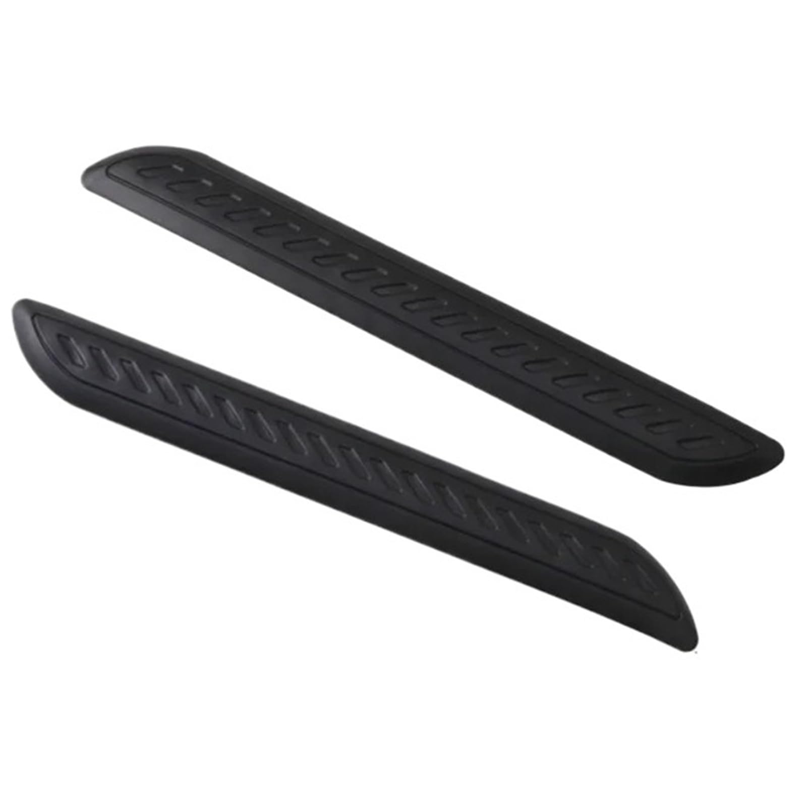 31 Cm Bogenförmiger Gummi-Autostoßstangen-Eckschutzaufkleber Guards Buffer Trim Molding Anti-Kratz-Schutzstreifen(40cm flat black) von LaiYN