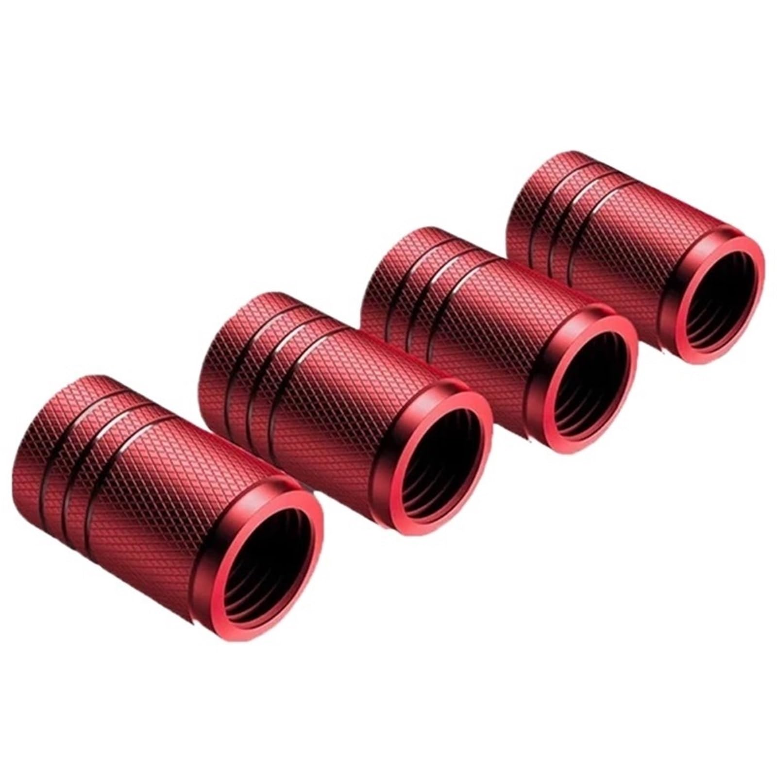 4/8 Stück Metall-Auto-Styling-Rad-Reifen-Ventil-Luftschaftkappenabdeckungen Autozubehör Kompatibel Mit Fo/rd Ran/ger Fo/cus M/K2 M/K3 Mus/Tang Fie/sta MA/XM/on(4Pcs Red) von LaiYN