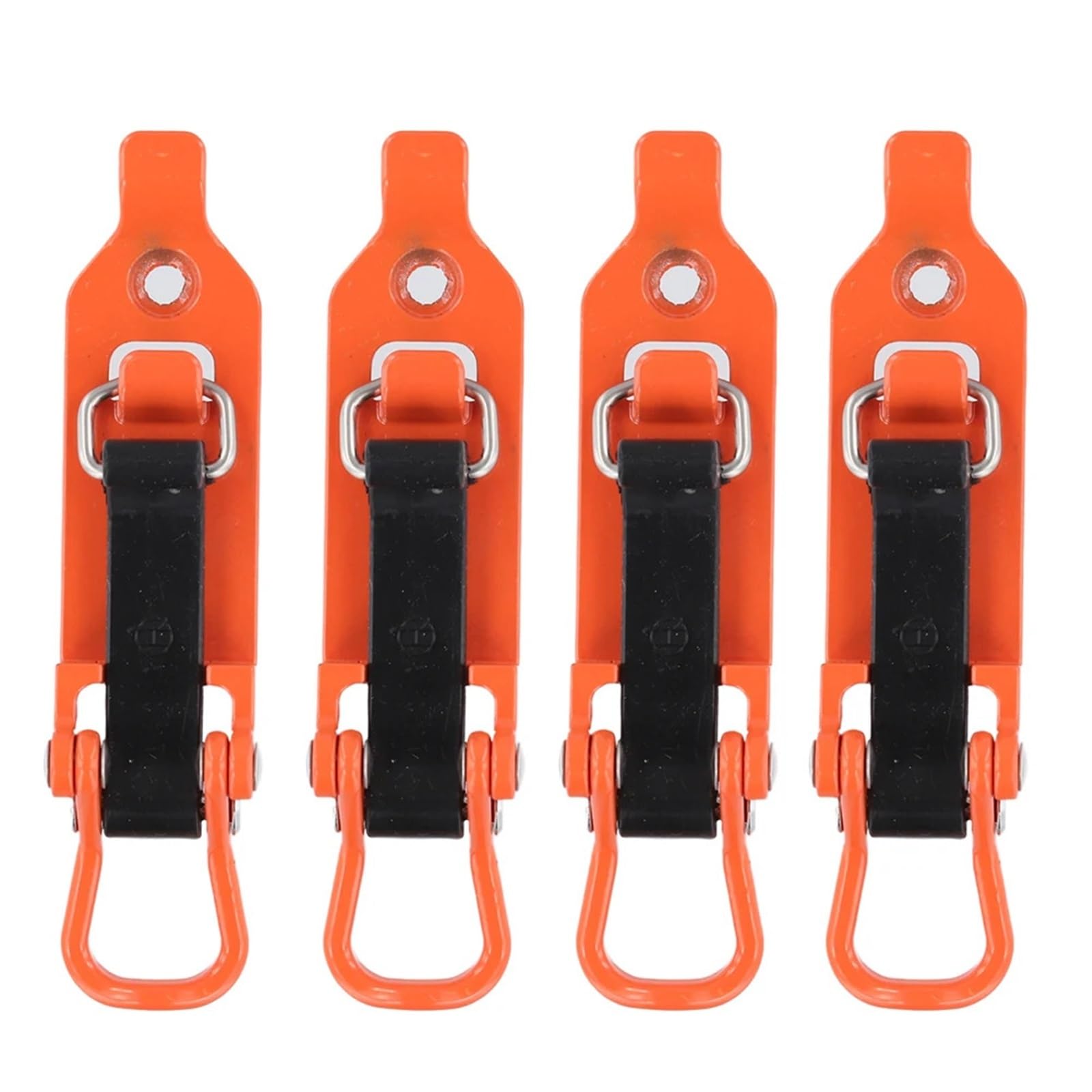 4 Stücke Schaufelhalter Klemme Schnellspanner Metall Gummiklemmen Mehrzweck Wandmontagewinkel Autozubehör for Dachträger(Orange) von LaiYN