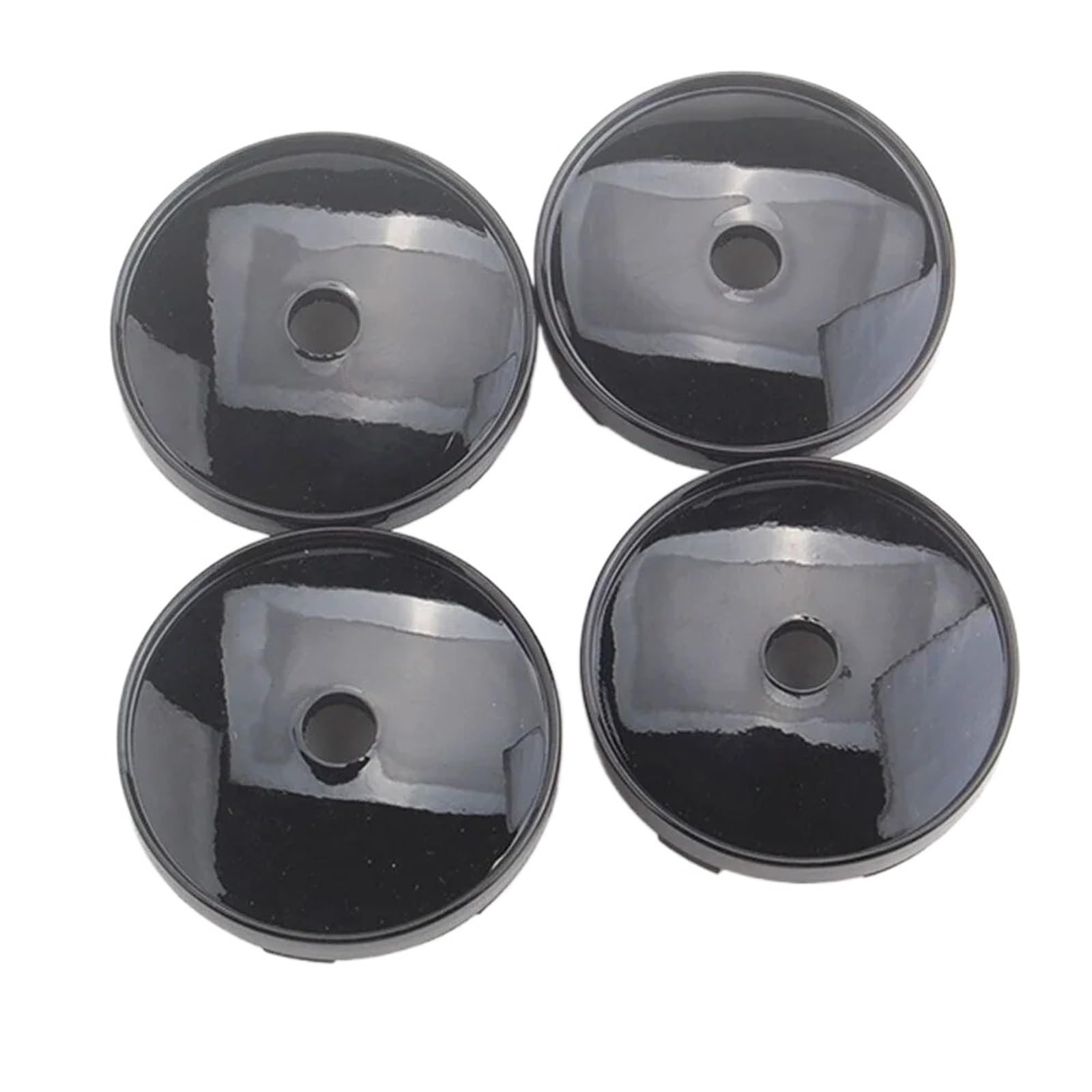 4 Teile/Satz 60 MM Auto Radnaben Center Hub Cap Felge Hub Abdeckkappe Auto Dekoration Zubehör ABS Kunststoff schwarz von LaiYN