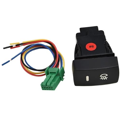 Auto Nebel Licht 5-Pin LED Ein-Aus-Taste Schalter Mit Draht Kompatibel Mit HondaCivic Auto Auto Auto Push Button Schalter Reparatur Ersetzen von LaiYN