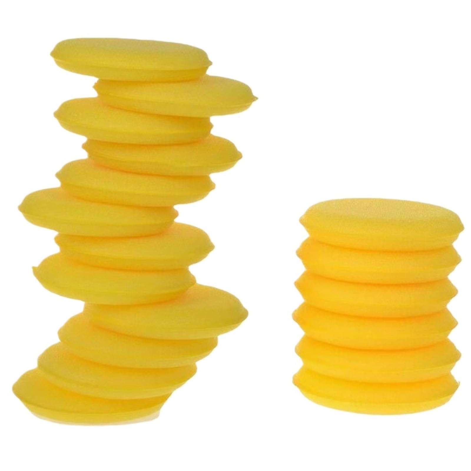 Auto Wachsen Schaum Polnischen Schwämme Applikator Detail Waschen Pads Wachs Weichen Schwamm Reinigung Zubehör Staub Entfernen Auto Reinigung Werkzeug(Yellow 100pcs) von LaiYN