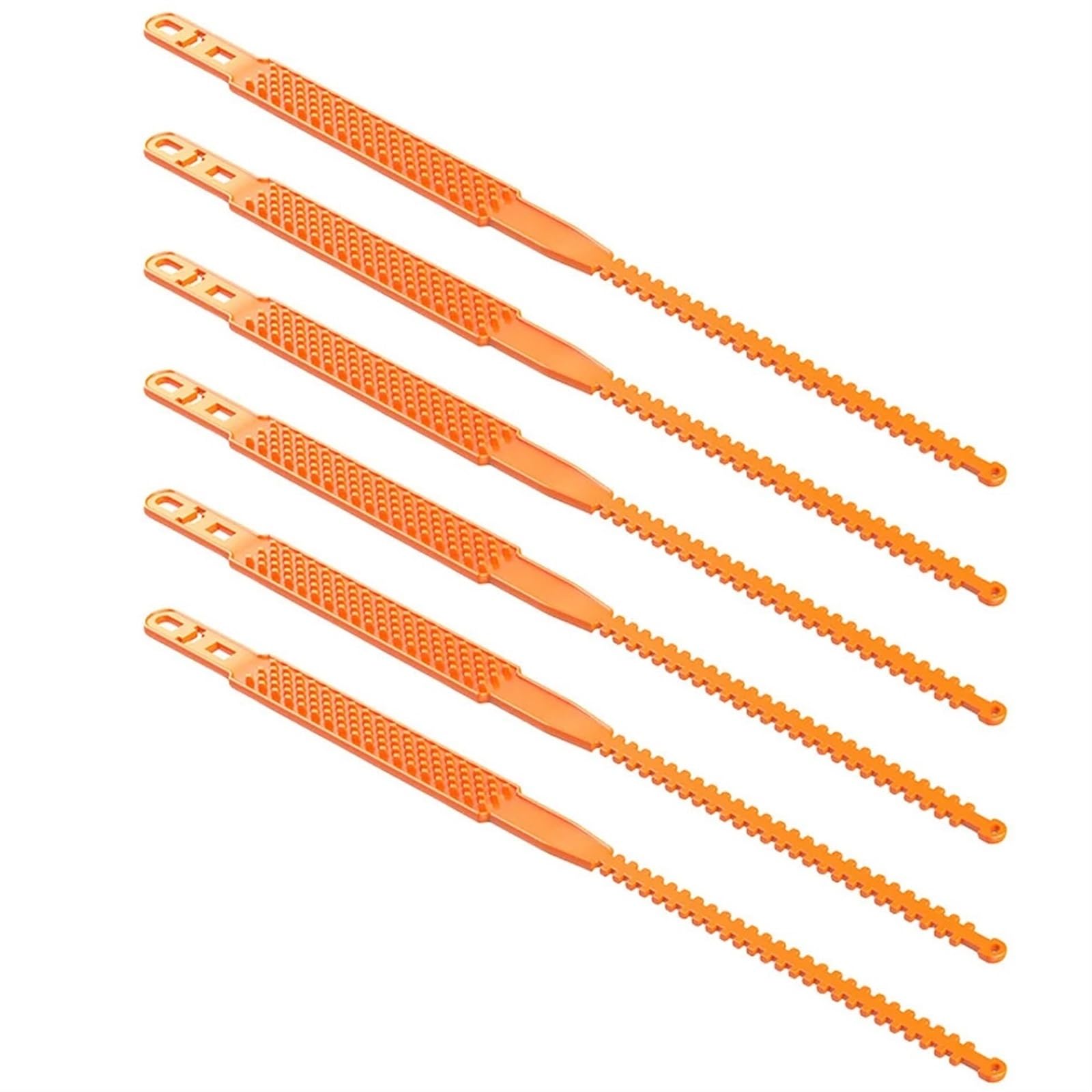 Autoreifen-Radkette, TPU-Anti-Rutsch-Schneeketten, Verdickte Reifen, Rutschfeste Kette, Starke Zähigkeit, LKW-SUV, Winter-Off-Road-Zubehör(Orange 6Pcs) von LaiYN