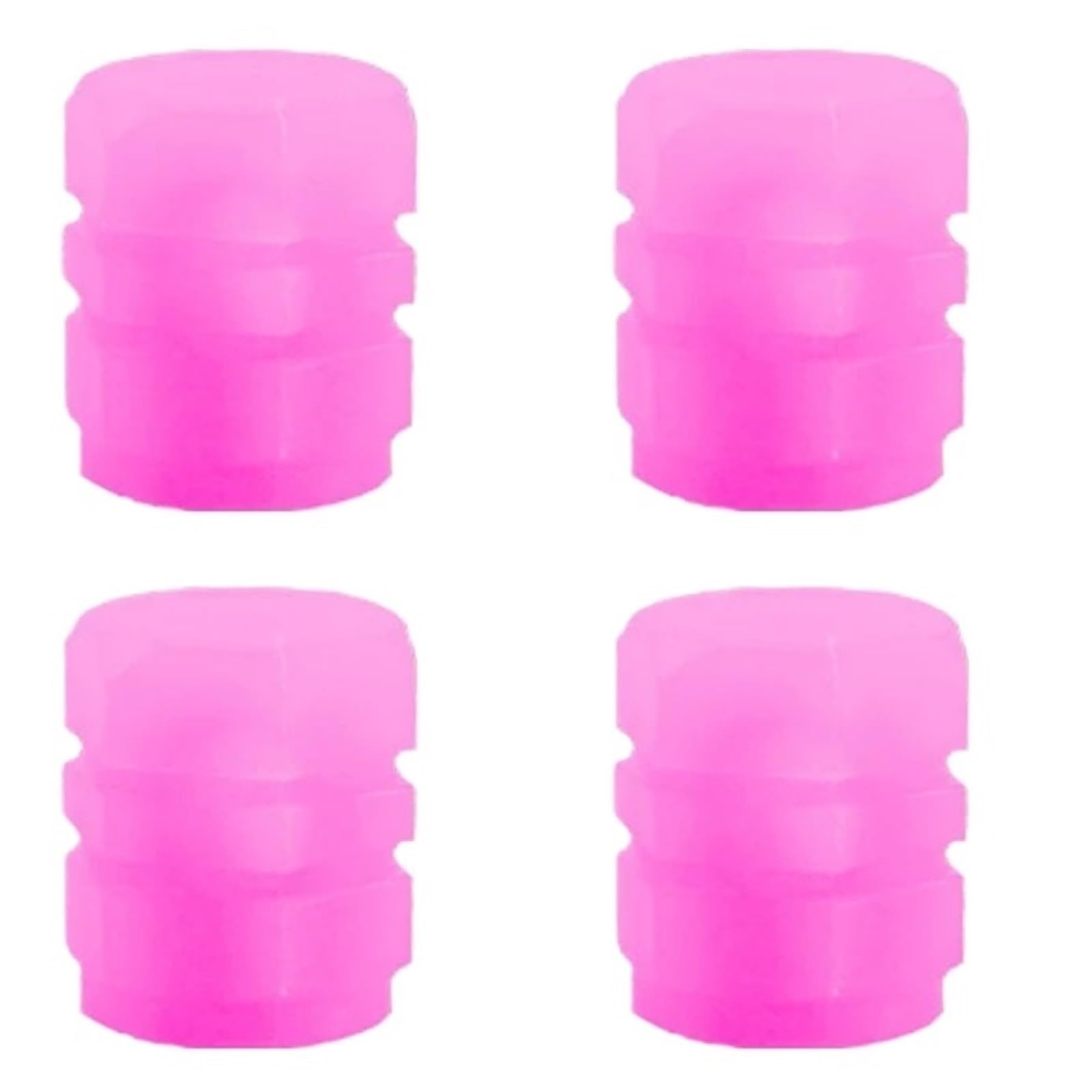 Leuchtende Reifenventilkappe, Auto-Radnabe, Leuchtend, Staubdicht, Dekorativer Reifenfelgenschaft, Kompatibel Mit Anwendbarem Motorrad(4pcs (Pink)) von LaiYN