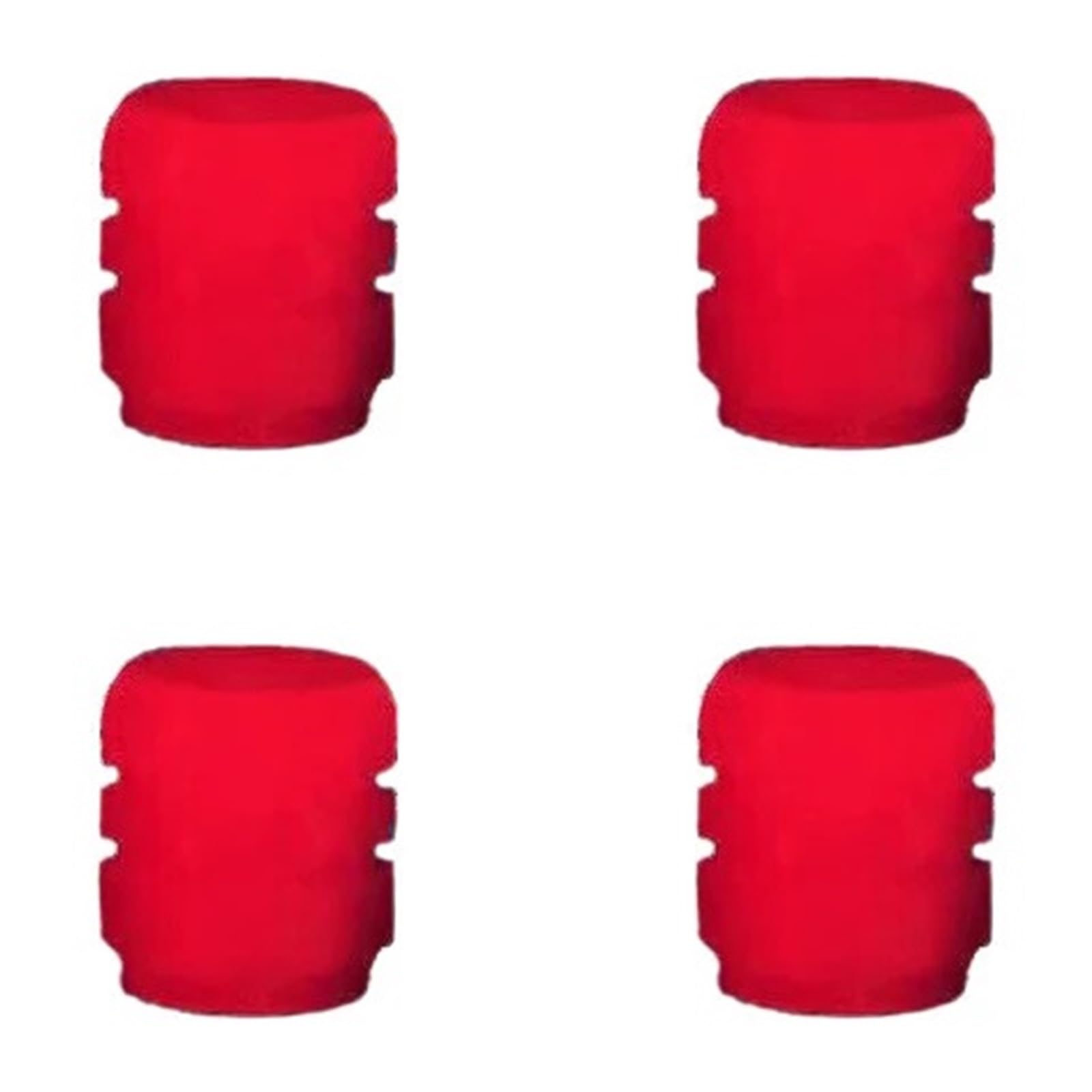 Leuchtende Reifenventilkappe, Auto-Radnabe, Leuchtend, Staubdicht, Dekorativer Reifenfelgenschaft, Kompatibel Mit Anwendbarem Motorrad(4pcs (Red)) von LaiYN