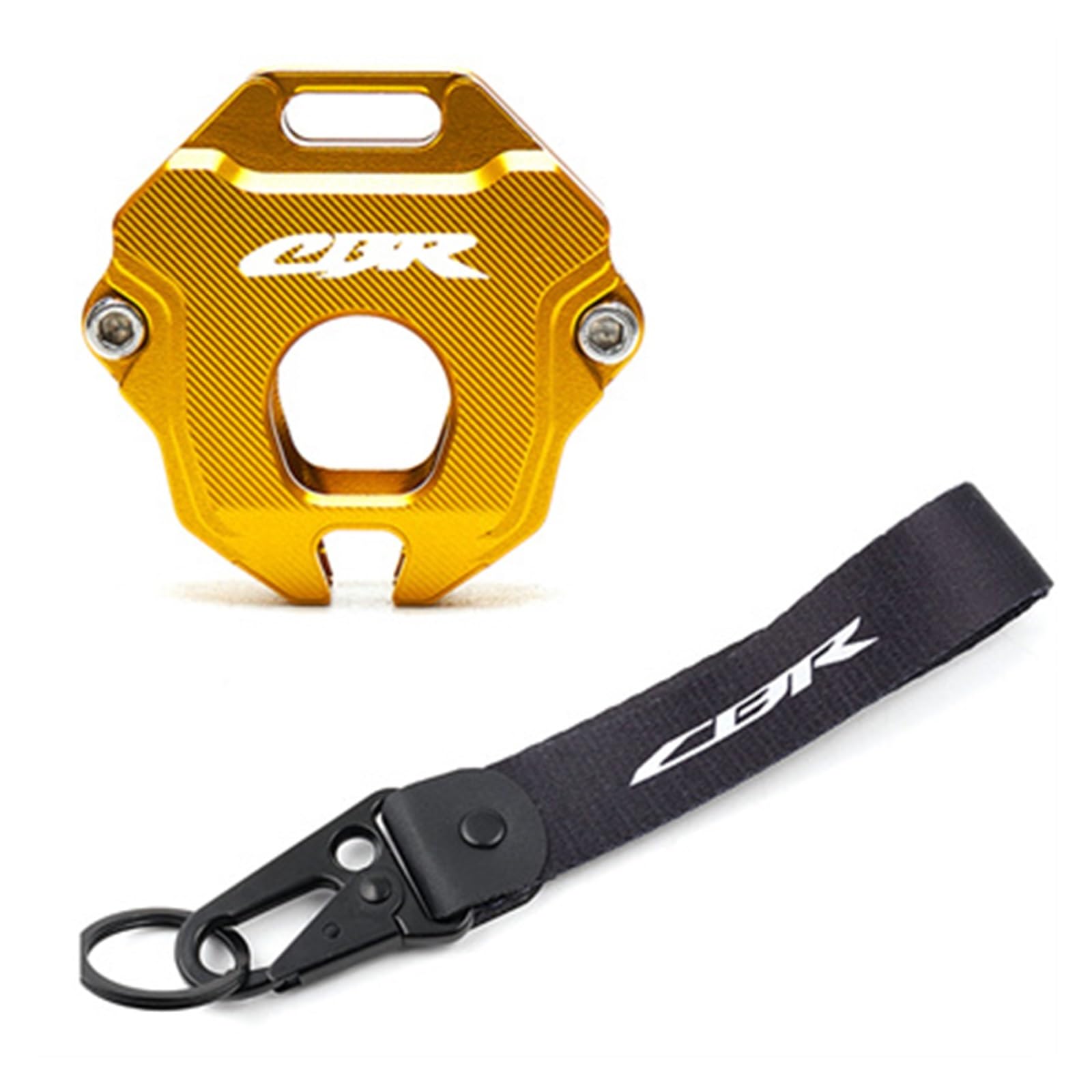 Laiteanqi 2022 Motorrad Schlüssel Abdeckung Fall Shell for HON&D@A CBR 650R CBR650R CBR500R CBR250RR CBR600RR CBR1000RR Schlüsselhülle Schale(Gold) von Laiteanqi