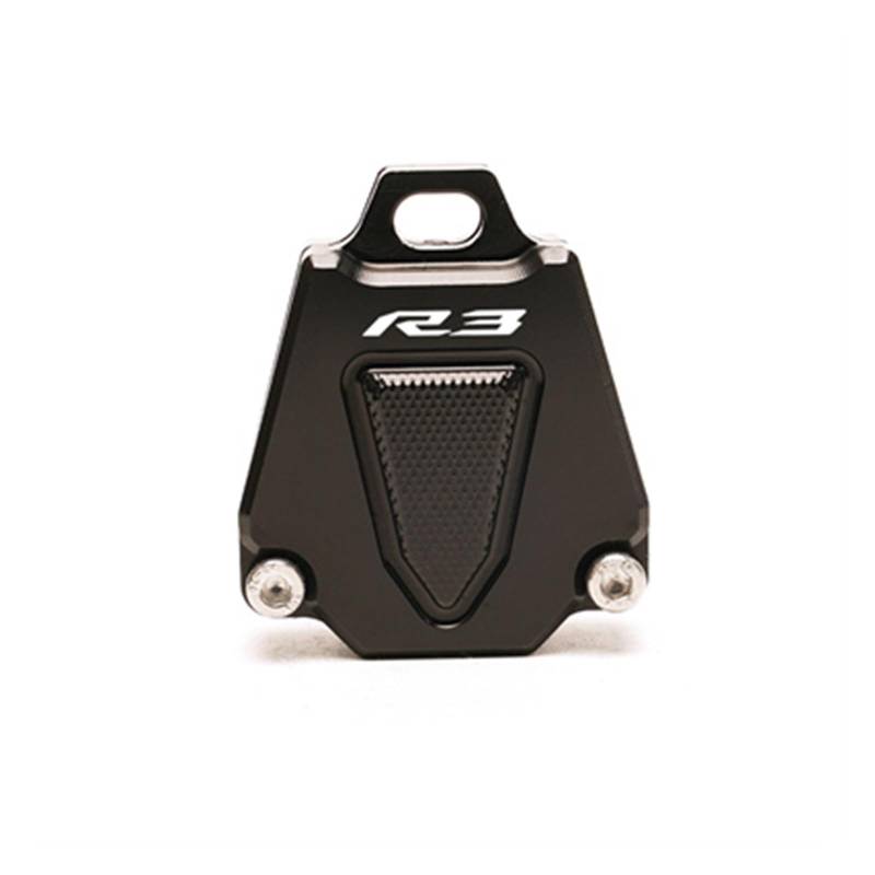 Laiteanqi CNC Schlüsselhülle Hülle & Stickerei Abzeichen Schlüsselanhänger for Ya*ma&ha YZF-R3 YZFR3 R3 2015-2022 Motorradzubehör Schlüsselhülle Schale(Black3) von Laiteanqi