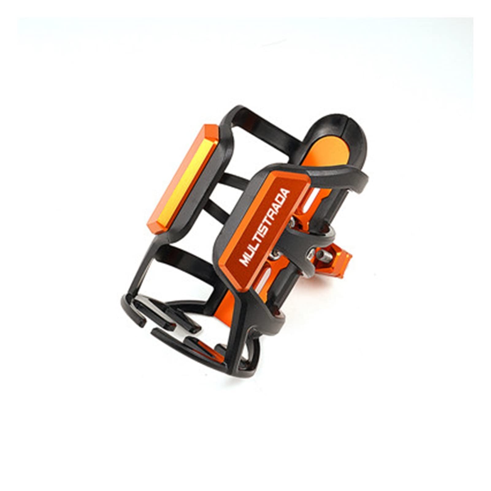 Laiteanqi Flaschenhalter for Du&ca*ti MULTISTRADA 1200/1260/S/ST 2010-2021 2020 2019 Motorradzubehör CNC-Aluminium-Wasserflaschenhalter Getränkehalter(Orange) von Laiteanqi