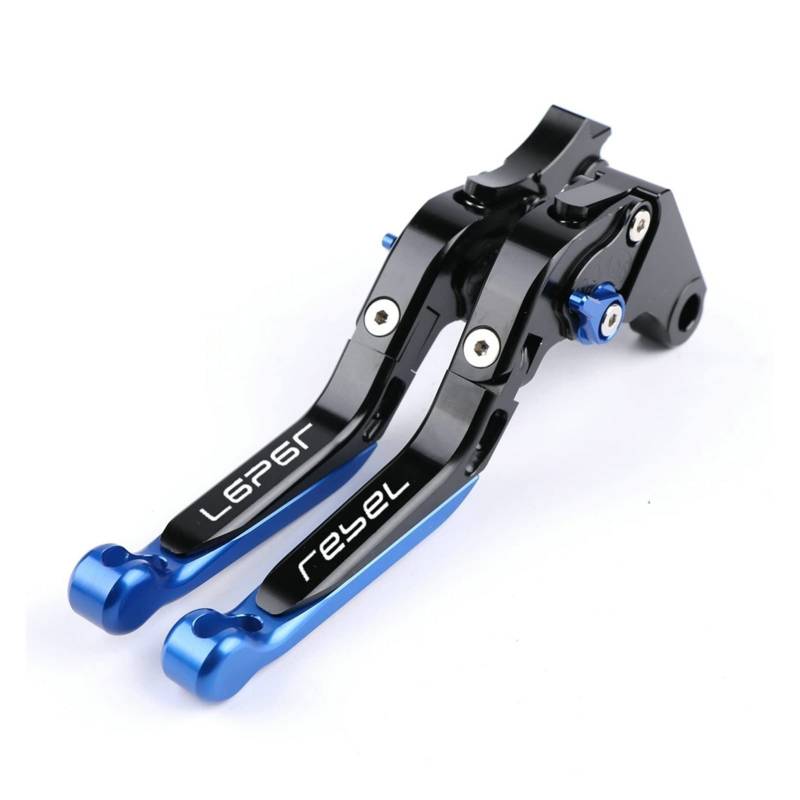 Laiteanqi Motorrad CNC Bremskupplungshebel Fit Replacement for Hon Da Rebel/CMX 500/300 2017-2018-2019 Brake(BlackBlackBlue) von Laiteanqi