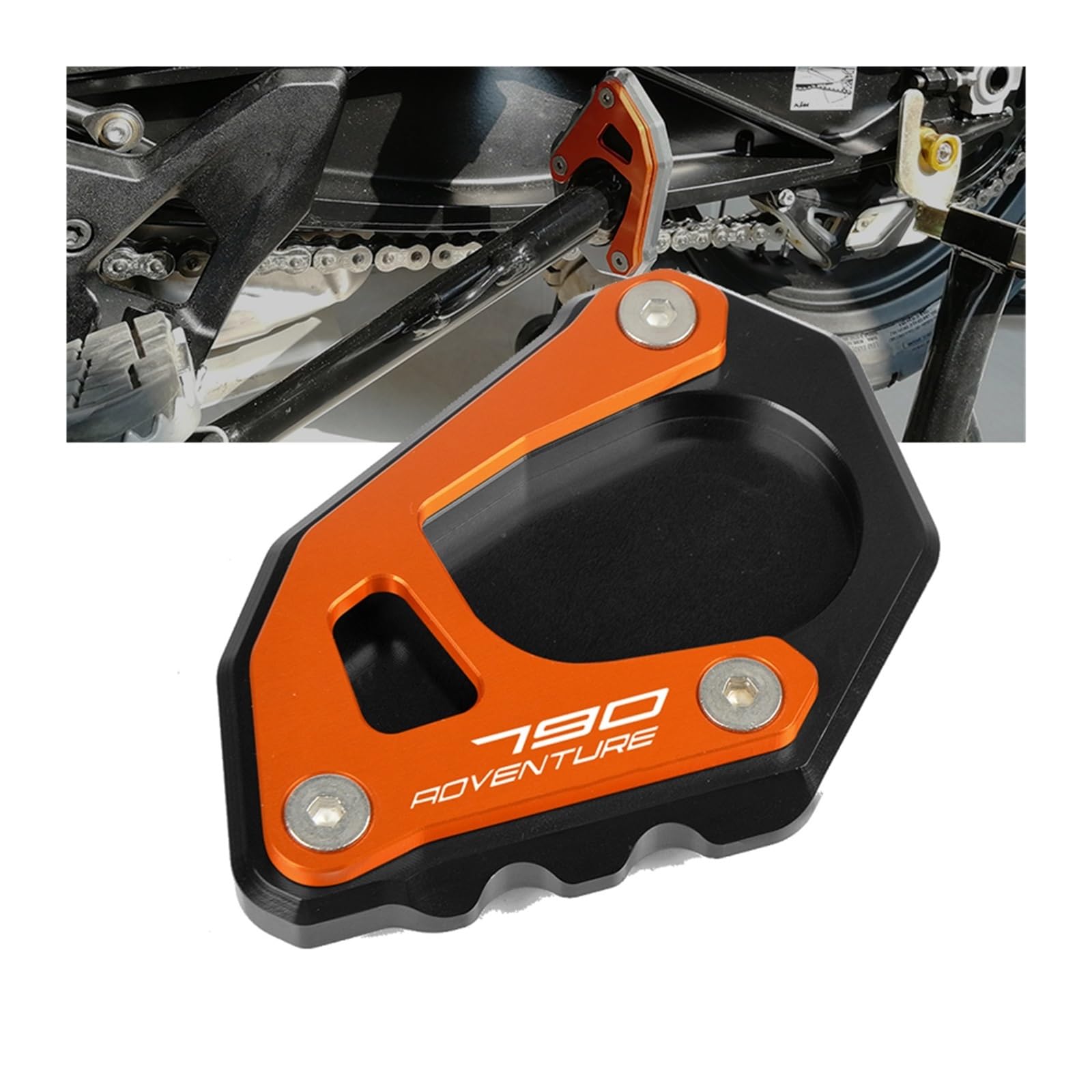 Laiteanqi Motorradmotoren CNC Bremskupplung Hebel und Griffe FÜR 790 Abenteuer 790 ADV R/S 2019 Motorrad Motoröl Filter Abdeckung Kappe 790 ADV(Orange6) von Laiteanqi