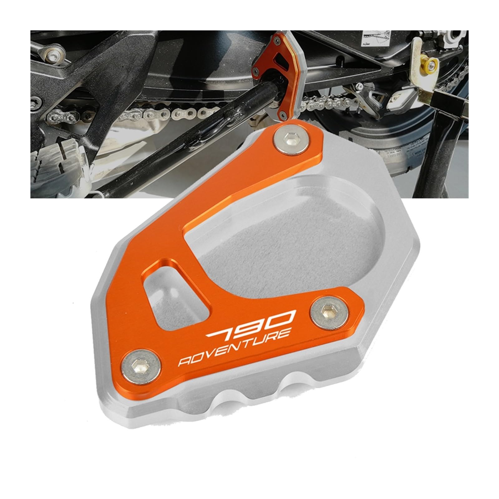 Laiteanqi Motorradmotoren CNC Bremskupplung Hebel und Griffe FÜR 790 Abenteuer 790 ADV R/S 2019 Motorrad Motoröl Filter Abdeckung Kappe 790 ADV(Orange8) von Laiteanqi