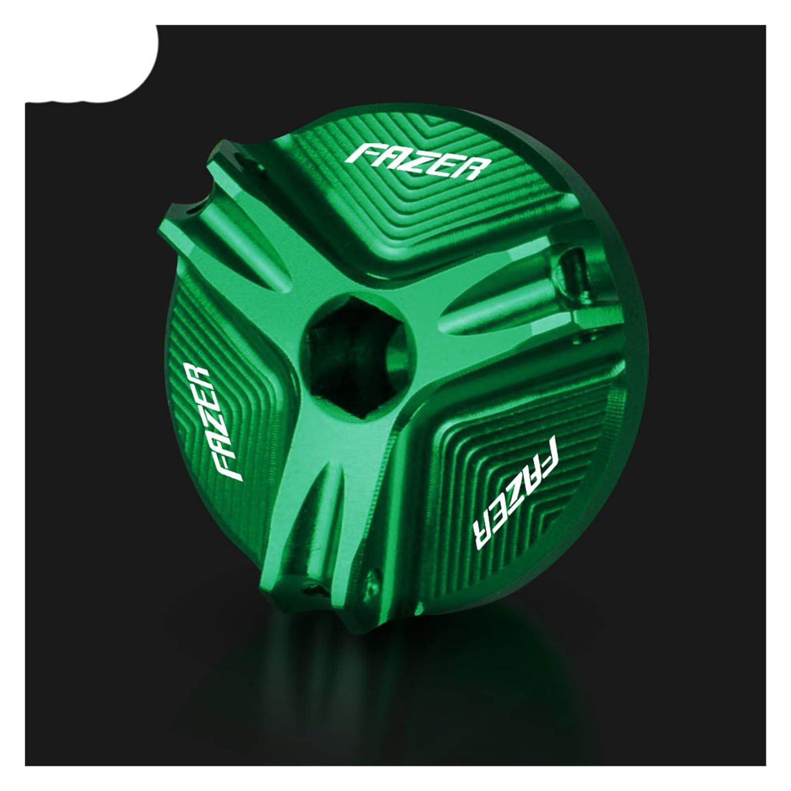 Laiteanqi Motorradmotoren Für Ya*ma&ha FZ1 FA@ZE*R 2006-2015 FZ6 FA@ZE*R 2004-2012 CNC Aluminium Zubehör Motorrad Motor Öl Cap Bolzen Schraube Füller Abdeckung(Green) von Laiteanqi