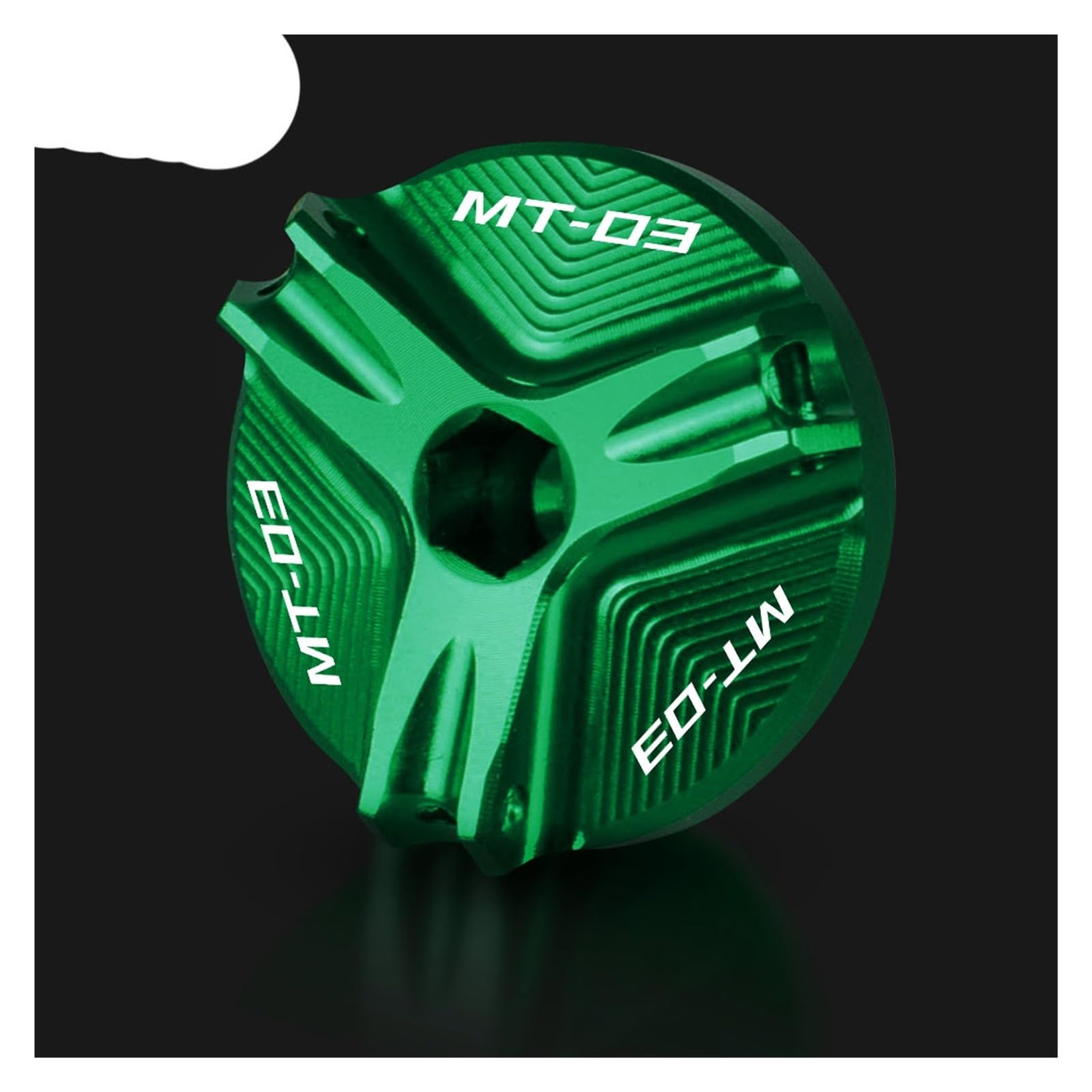 Laiteanqi Motorradmotoren Für Ya*ma&ha MT-03 MT03 Mt 03 2016-2019 2018 2017 CNC Aluminium Zubehör Motorrad Motor Öl Kappe Schraube Füller Abdeckung(Green) von Laiteanqi