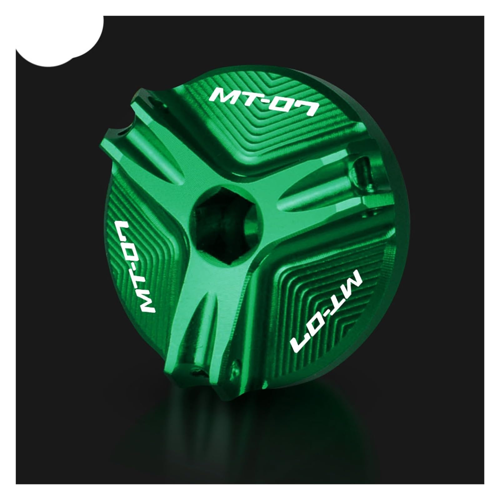 Laiteanqi Motorradmotoren Für Ya*ma&ha MT-07 FZ-07 MT07 FZ07 2014-2019 2018 2017 CNC Aluminium Zubehör Motorrad Motor Öl Cap Bolzen Schraube Füller Abdeckung(Green) von Laiteanqi