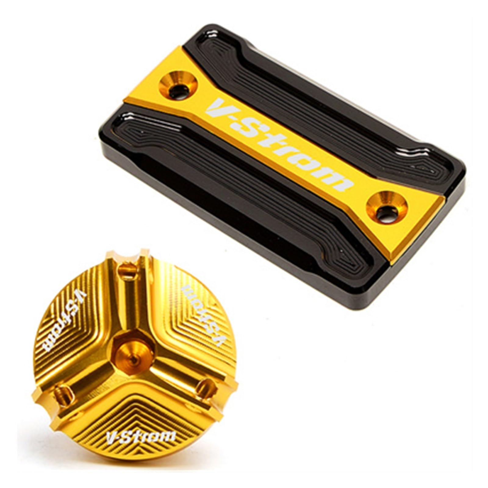 Laiteanqi Motorradmotoren Motorrad CNC Ölfüller Abdeckung Motor Stecker Kappe Für Su@zuk*i V-Strom 250 DL250 DL650 DL1000 VStrom 650 1000 1050 1050XT Das Ganze Jahr(Gold3) von Laiteanqi