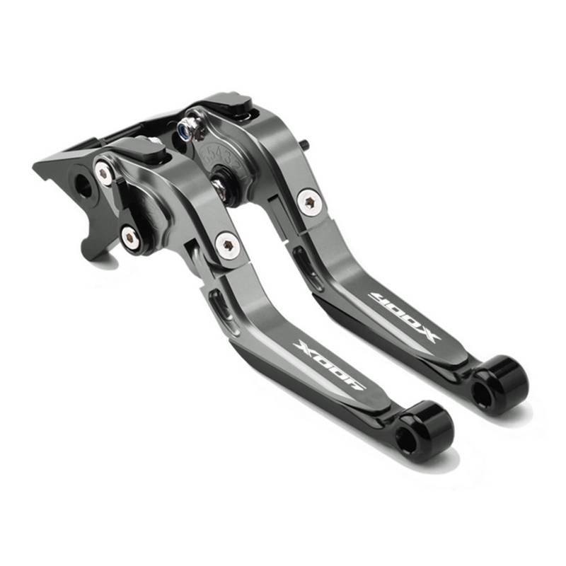 Laiteanqi Replacement for Hon Da CB400X CB 400X 400 X Motorradzubehör Flash-Angebote Einstellbare Faltbare Ausziehbare Bremskupplungshebelgriff Brake(GrayGrayBlack) von Laiteanqi