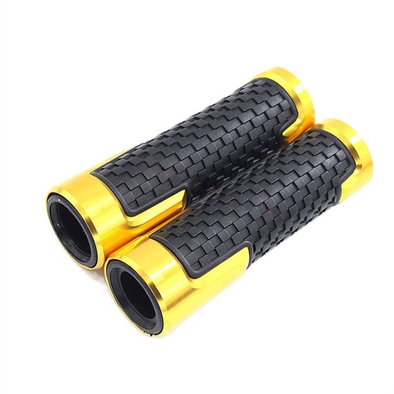 Laiteanqi for B M W F800GT F 800 GT F800 GT 2003-2020 Motorrad-Lenkergriff 7/8 '' 22 Mm CNC-PVC-Anti-Rutsch-Lenker Motorradgriffe Ende Griffleiste Griffe(Gold) von Laiteanqi